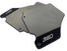 Floor Mats For Ferrari 360 Modena 1999-2005 Gray With Alcantara Leather - AutoWin