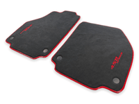 Floor Mats For Ferrari 458 Spider (2012-2015) Alcantara Leather Red Trim - AutoWin