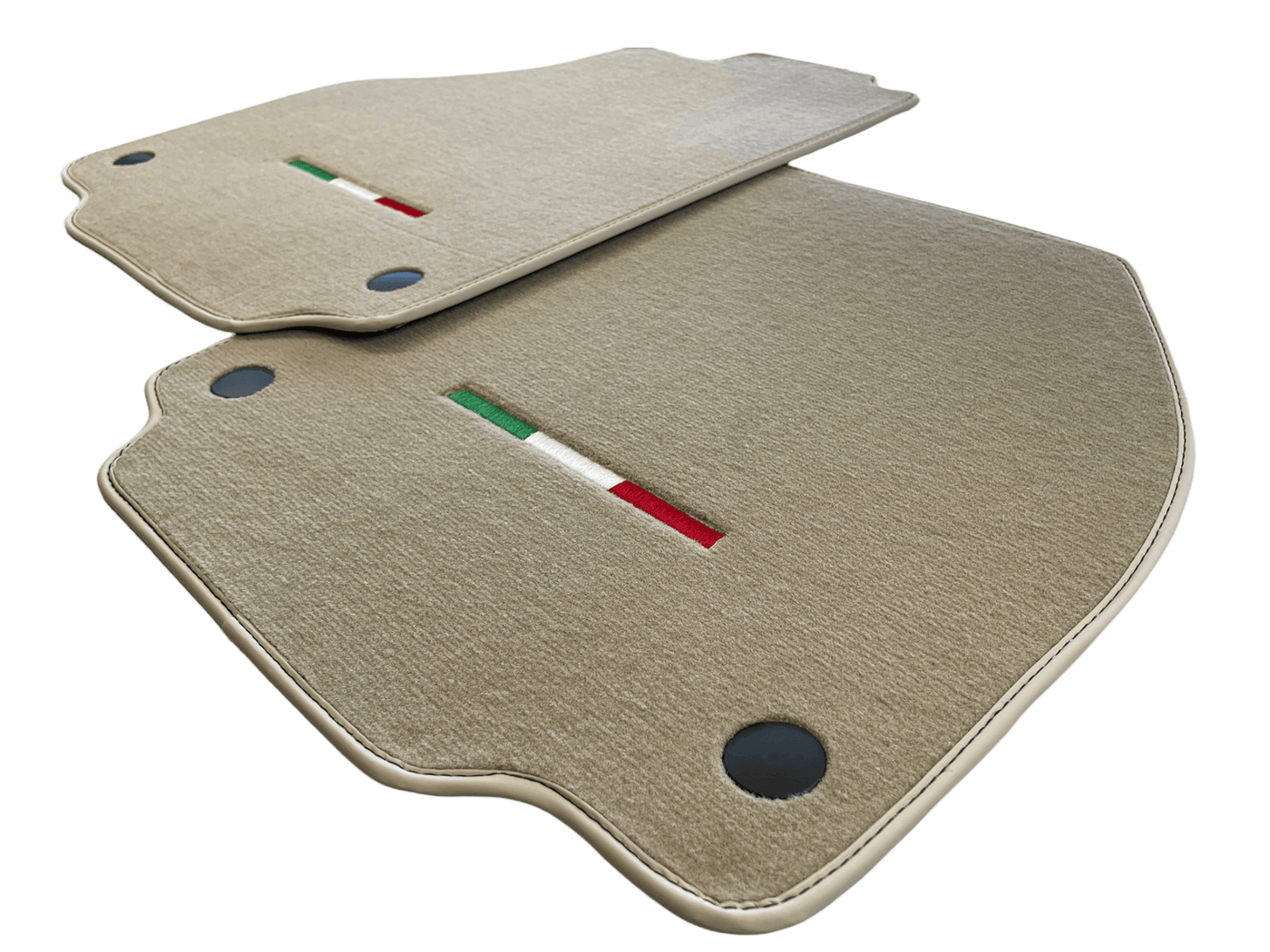 Floor Mats For Ferrari 458 Spider 2012-2015 Beige Italian Edition - AutoWin