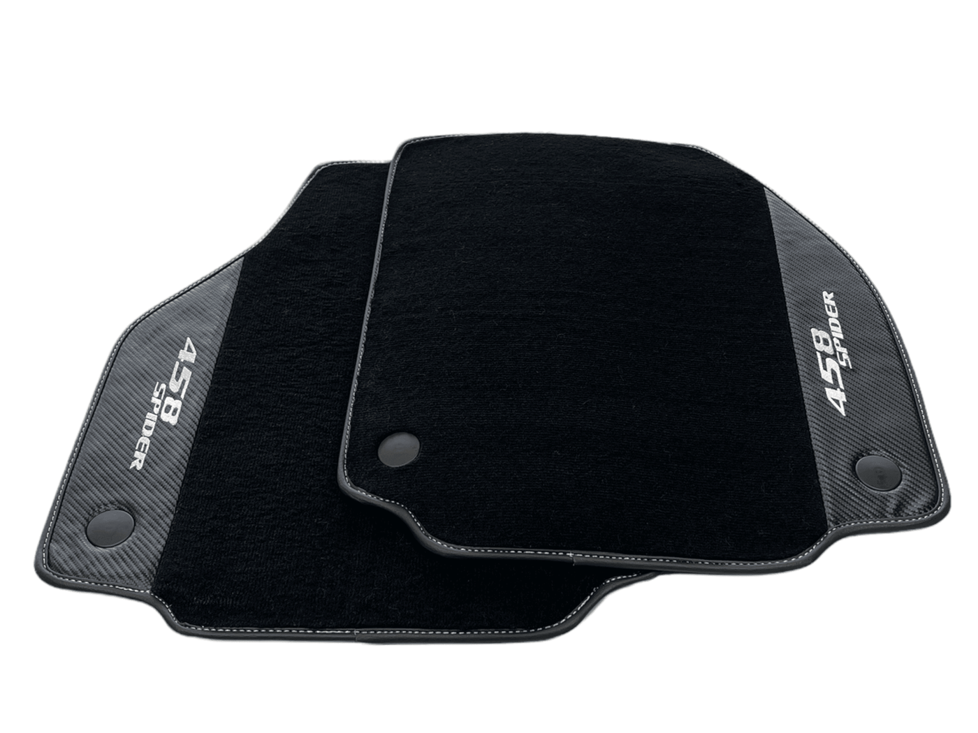Floor Mats For Ferrari 458 Spider 2012-2015 Carbon Leather - AutoWin