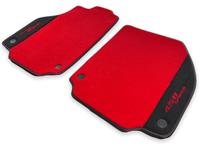 Floor Mats For Ferrari 458 Spider 2012-2015 Red Carpet And Alcantara Leather - AutoWin
