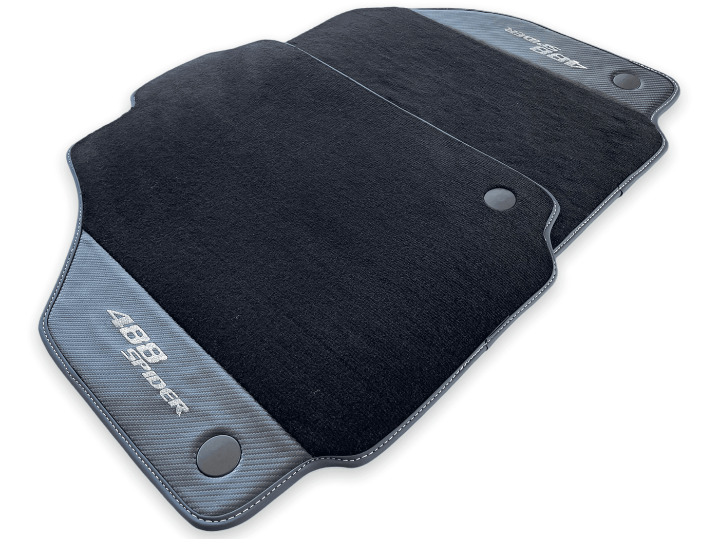 Floor Mats For Ferrari 488 Spider 2015-2022 Carbon Fiber AutoWin Brand IT Edition - AutoWin