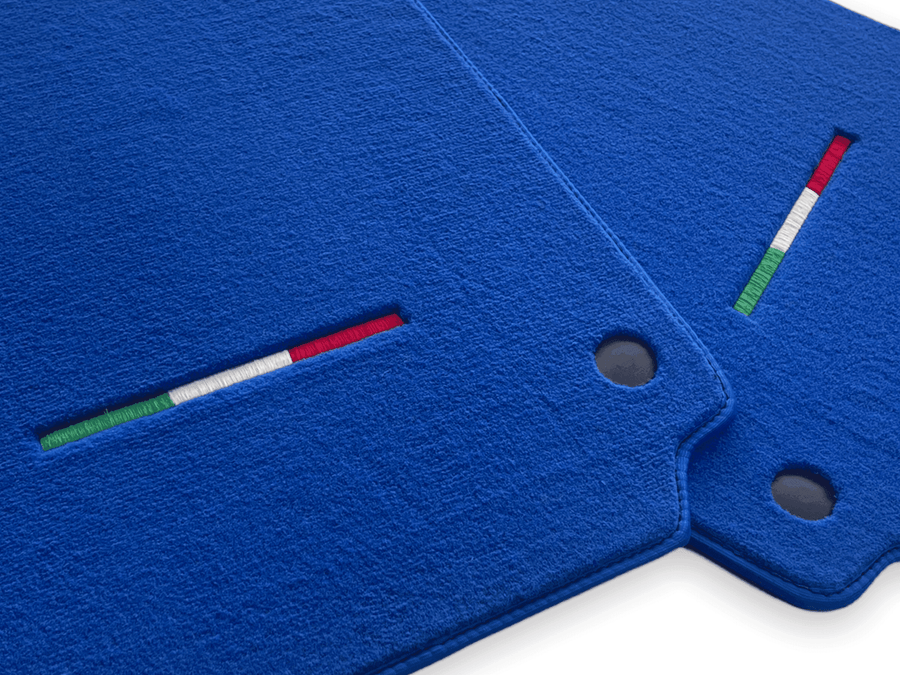 Floor Mats For Ferrari F8 Tributo 2019-2023 Blue Italian Edition - AutoWin