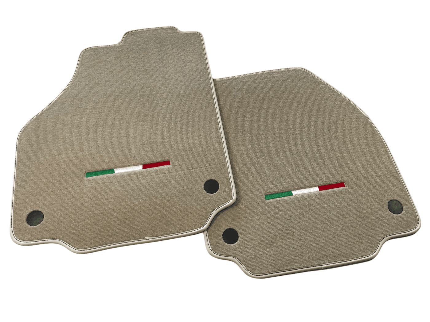 Floor Mats For Ferrari F8 Tributo (2019-2023) Beige Italian Edition - AutoWin