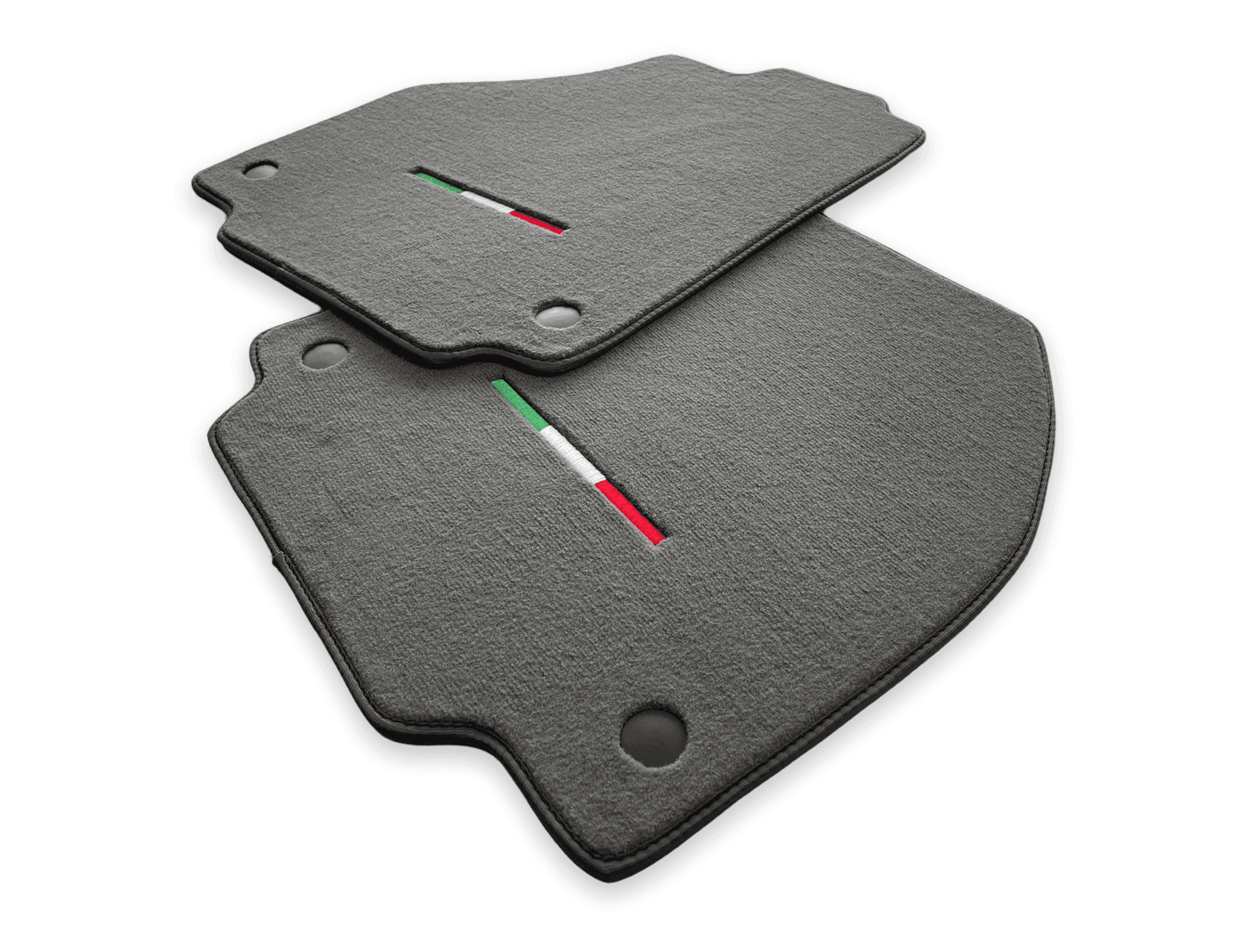 Floor Mats For Ferrari F8 Tributo (2019-2023) Gray Italian Edition - AutoWin