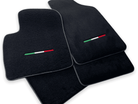 Italian Edition Black Floor Mats for Fiat 500X (2018-2024) Convertible - AutoWin