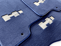 Floor Mats For Hummer H3 2005-2010 Tailored Dark Blue Color Carpets - AutoWin