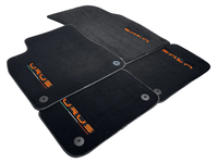 Floor Mats For Lamborghini Urus Black Tailored Orange Edition - AutoWin