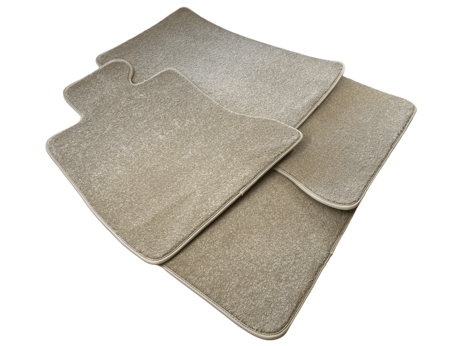 Floor Mats For Rolls Royce Ghost Series II (2021-2024) Beige Luxury Quality - AutoWin