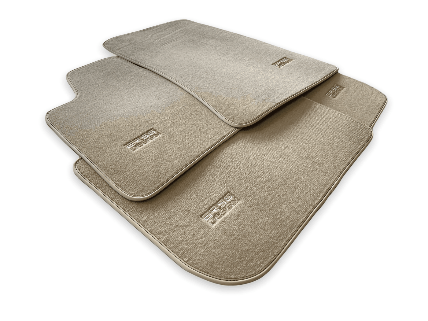 Floor Mats For Rolls Royce Phantom Drophead Coupe 2007–2016 Beige Er56 Design - AutoWin
