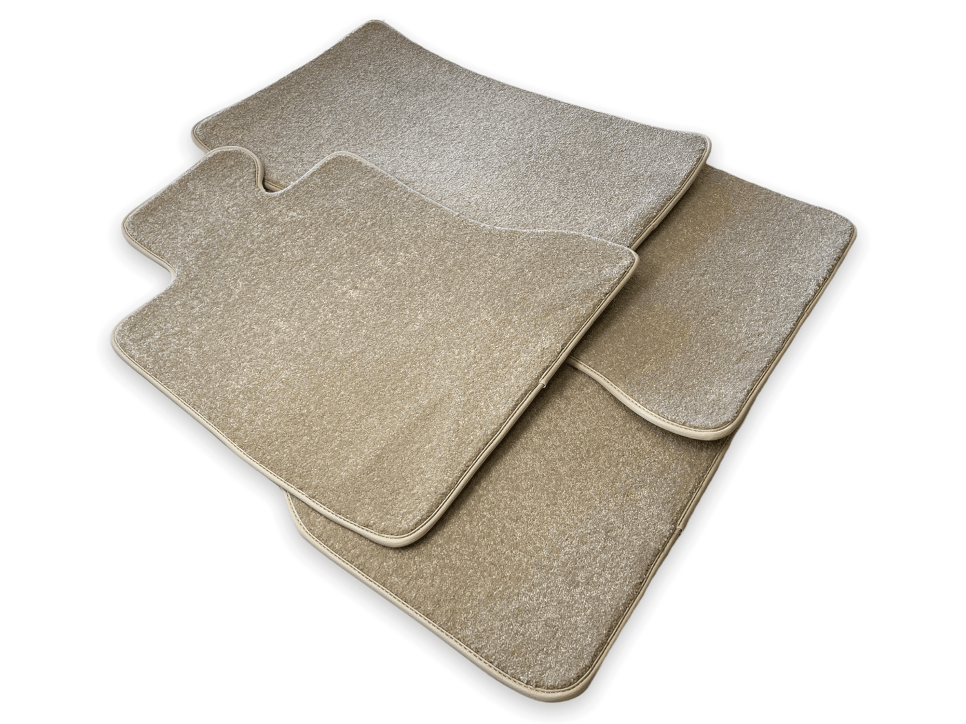 Floor Mats For Rolls Royce Shadow 1965-1977 Beige Luxury Quality - AutoWin