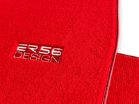 Floor Mats For Tesla Model Y Red Tailored Carpets ER56 Design - AutoWin