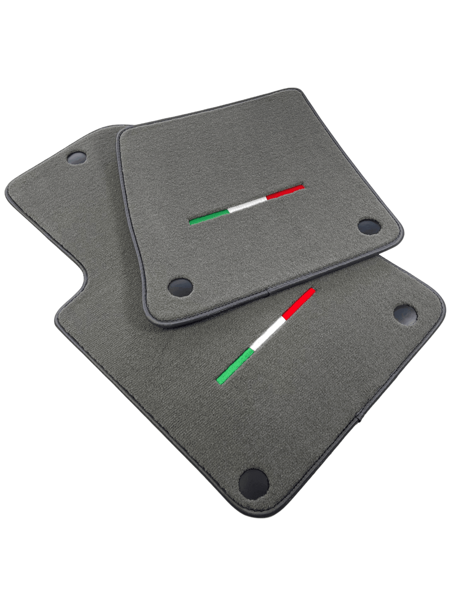 Gray Floor Mats For Ferrari 599 Coupe 2006-2012 Italian Edition - AutoWin
