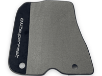 Gray Floor Mats For Ferrari 812 Superfast With Alcantara Leather - AutoWin