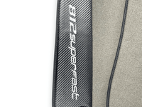 Gray Floor Mats For Ferrari 812 Superfast With Carbon Fiber Leather - AutoWin