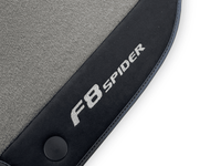 Gray Floor Mats For Ferrari F8 Spider 2019-2022 With Alcantara Leather - AutoWin