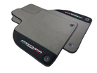 Gray Floor Mats for Lamborghini Aventador With Alcantara Leather - AutoWin