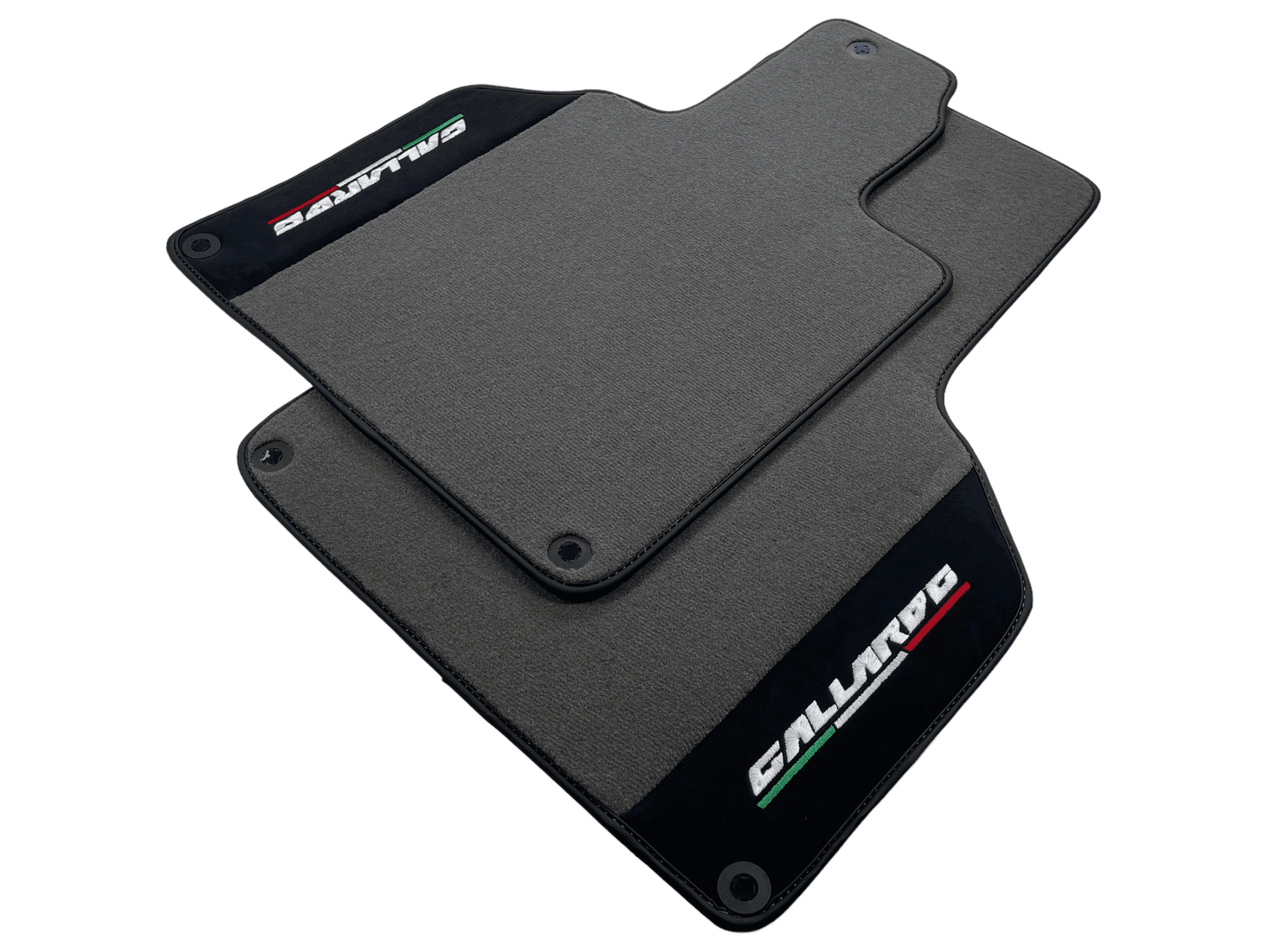 Gray Floor Mats for Lamborghini Gallardo With Alcantara Leather - AutoWin