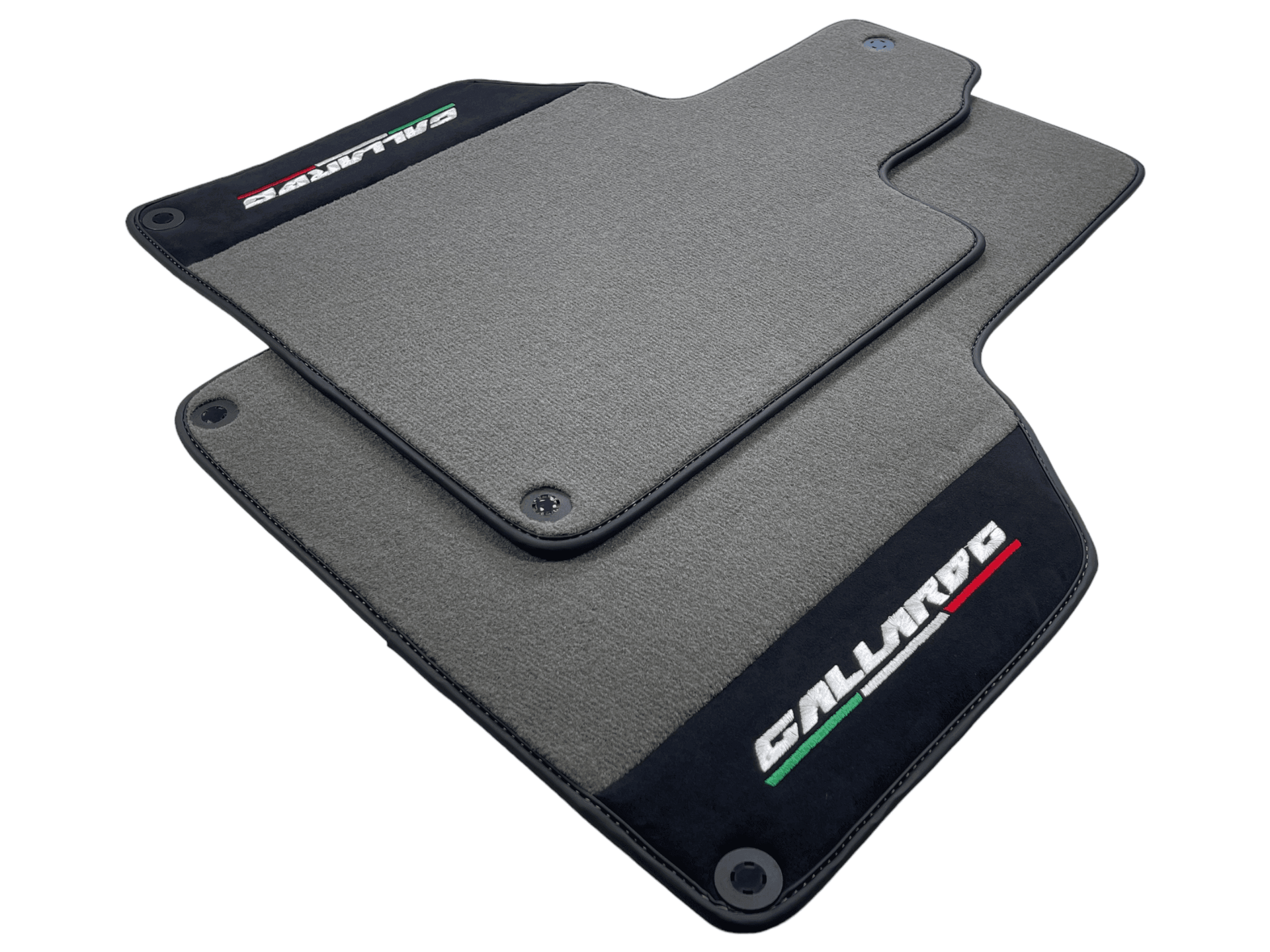 Gray Floor Mats for Lamborghini Gallardo With Alcantara Leather - AutoWin