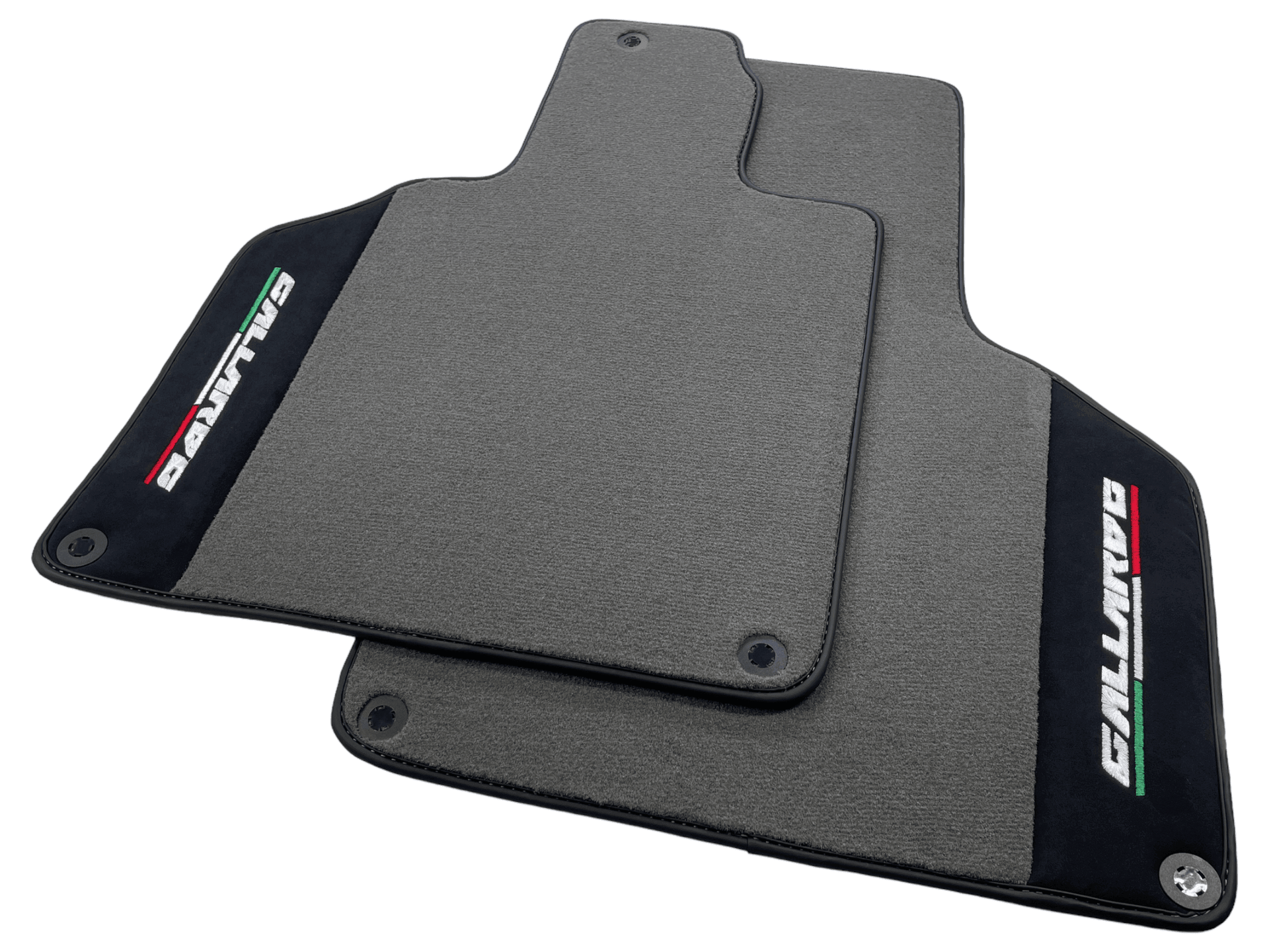 Gray Floor Mats for Lamborghini Gallardo With Alcantara Leather - AutoWin
