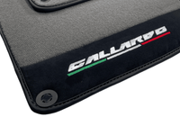 Gray Floor Mats for Lamborghini Gallardo With Alcantara Leather - AutoWin