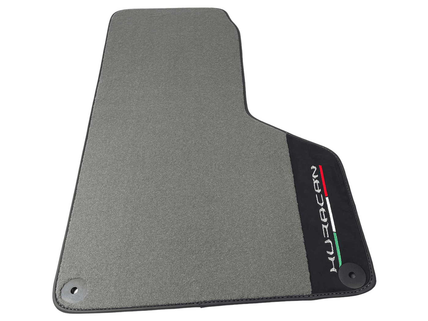 Gray Floor Mats for Lamborghini Huracan With Alcantara Leather - AutoWin
