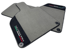 Gray Floor Mats for Lamborghini Huracan With Alcantara Leather - AutoWin