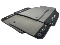 Gray Floor Mats For Lamborghini Urus With Alcantara Leather - AutoWin