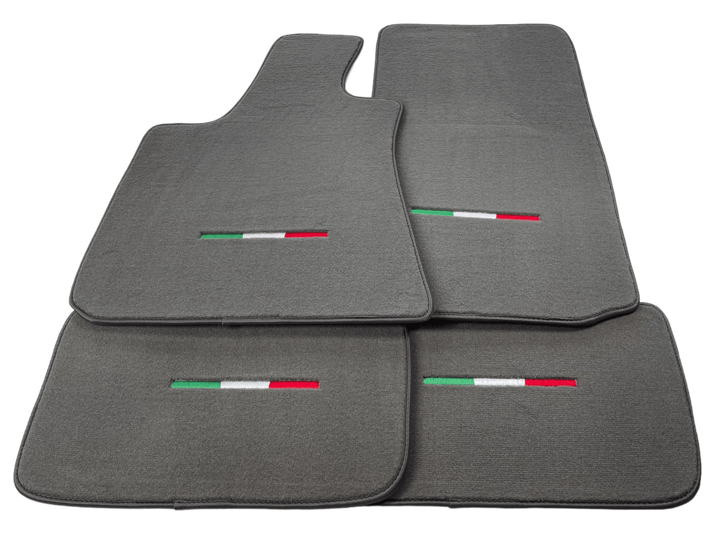 Gray Floor Mats For Maserati Ghibli 2013-2022 Italy Edition - AutoWin