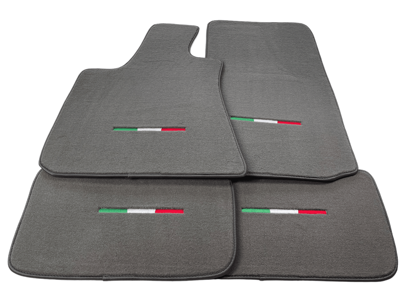 Gray Floor Mats For Maserati Ghibli 2013-2022 Italy Edition - AutoWin