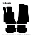 Gray Floor Mats For Mercedes Benz C-Class C205 Coupe (2015-2018) | Limited Edition - AutoWin