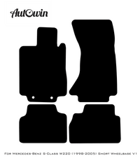 Gray Floor Mats For Mercedes Benz S-Class W220 (1998-2005) Short Wheelbase | Limited Edition - AutoWin