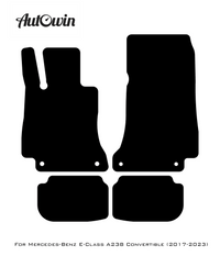 Gray Luxury Floor Mats For Mercedes Benz E-Class A238 Convertible (2017-2023) | ER56 Design - AutoWin