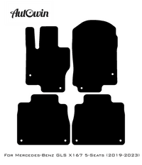 Gray Luxury Floor Mats For Mercedes Benz GLS-Class X167 (2019-2023) | ER56 Design - AutoWin