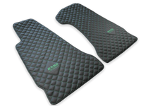 Leather Floor Mats For Aston Martin V8 Vantage (2005–2023) ER56 Design - AutoWin