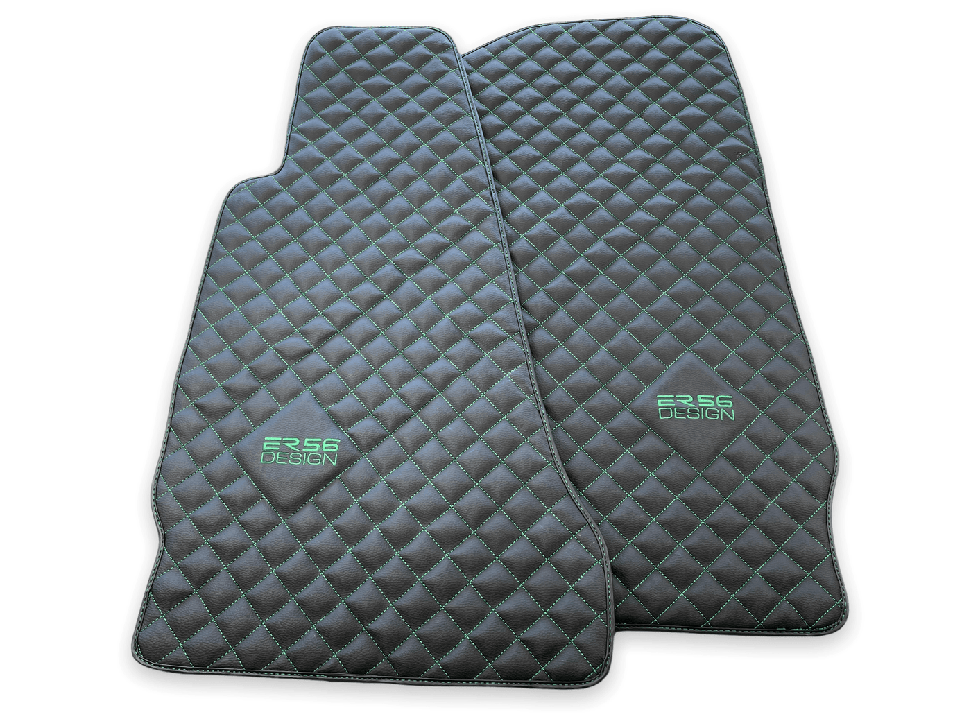 Leather Floor Mats For Aston Martin V8 Vantage (2005–2023) ER56 Design - AutoWin