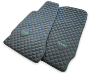Leather Floor Mats For Aston Martin V8 Vantage (2005–2023) ER56 Design - AutoWin