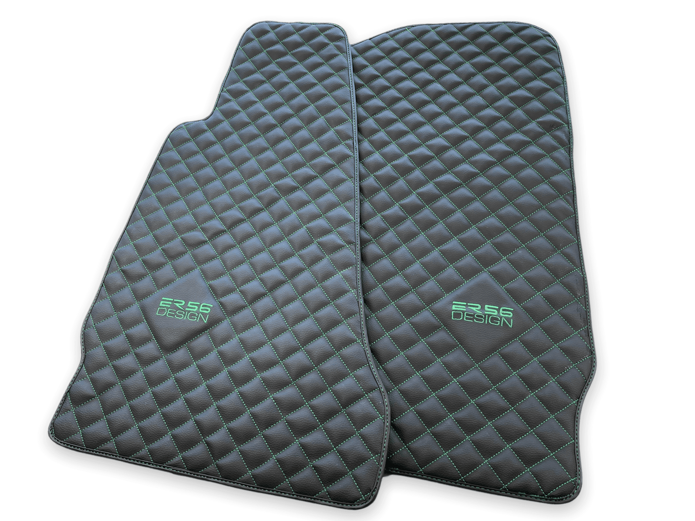 Leather Floor Mats For Aston Martin V8 Vantage (2005–2023) ER56 Design - AutoWin