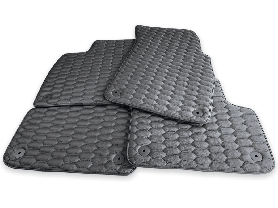 Leather Floor Mats for Audi Q8 (2018-2023) AutoWin Brand - AutoWin