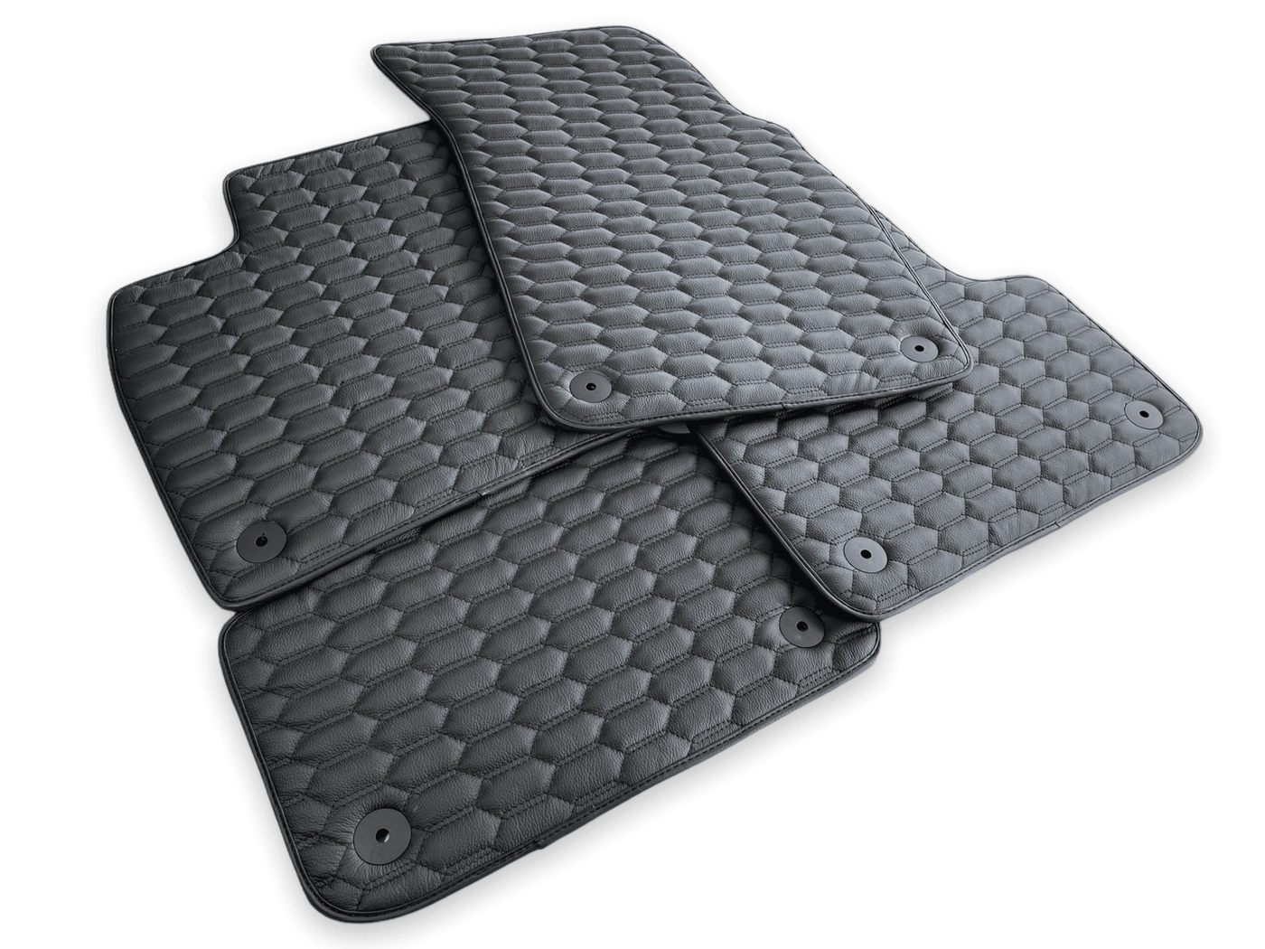 Leather Floor Mats for Audi Q8 (2018-2023) AutoWin Brand - AutoWin
