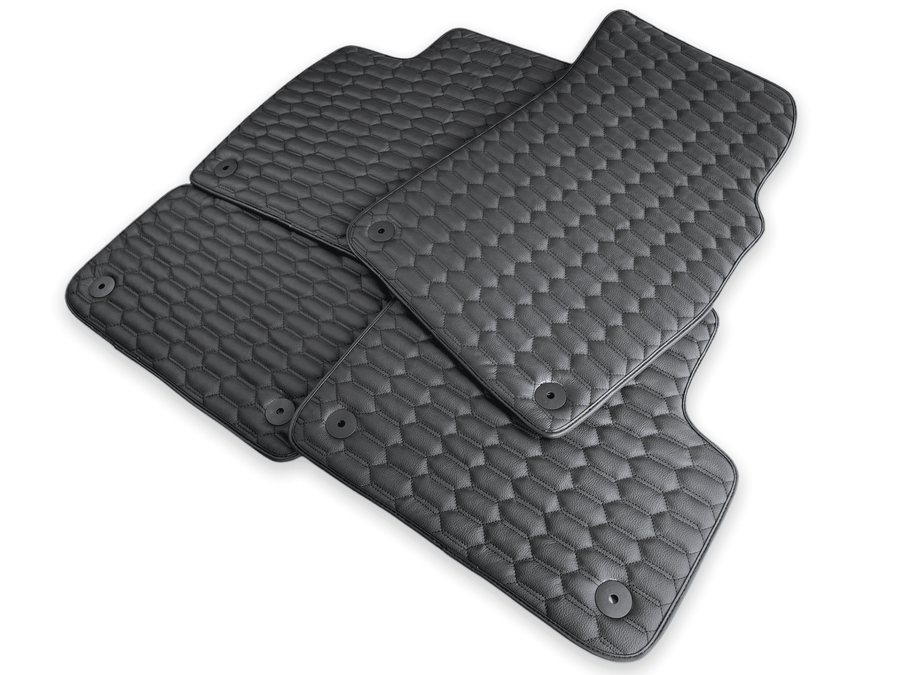 Leather Floor Mats for Audi Q8 (2018-2023) AutoWin Brand - AutoWin
