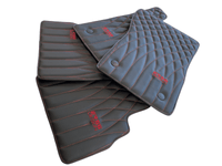 Leather Floor Mats For Mercedes-Benz G Class 1990–2018 W463 ER56 Design - AutoWin