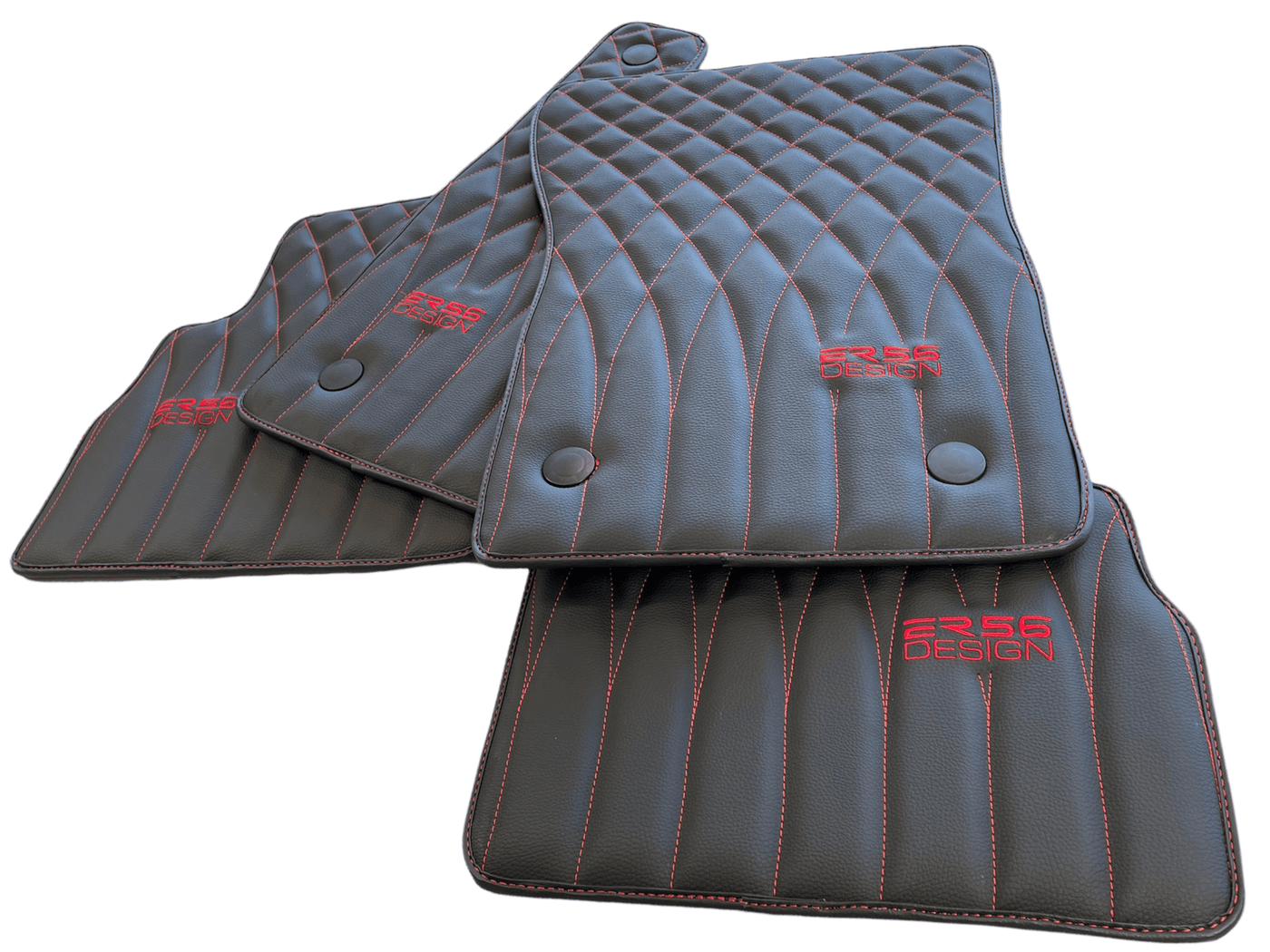 Leather Floor Mats For Mercedes-Benz G Class 1990–2018 W463 ER56 Design - AutoWin