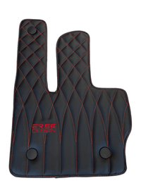 Leather Floor Mats For Mercedes-Benz G Class 2019-2022 W463 ER56 Design - AutoWin