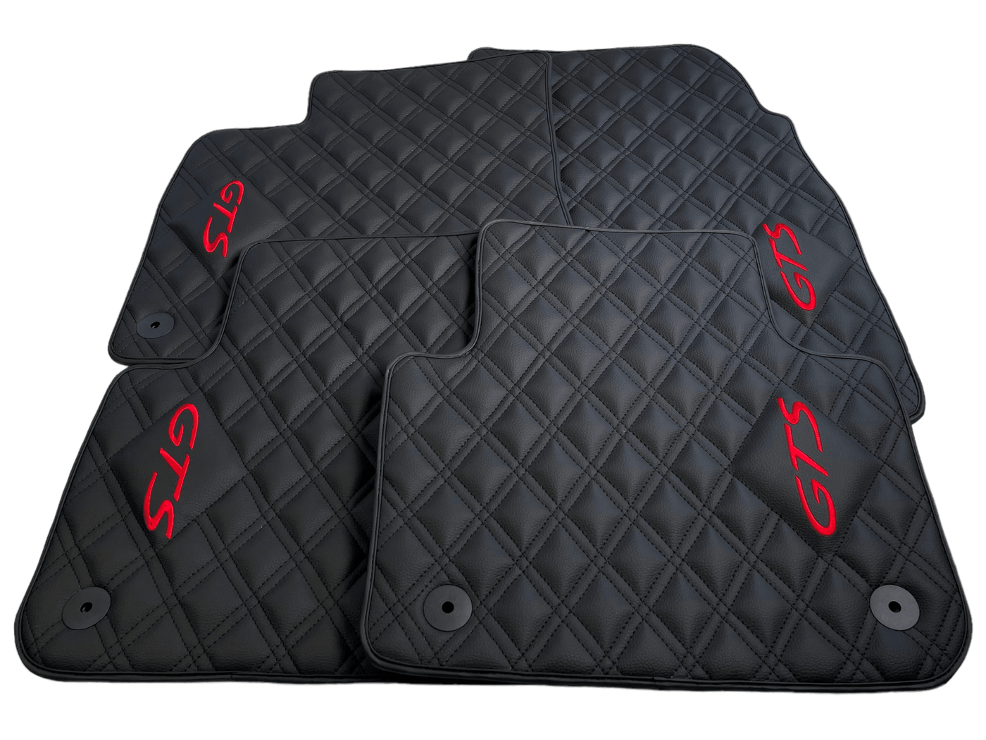 Leather Floor Mats for Porsche Cayenne GTS 2018-2023 - AutoWin