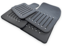 Leather Floor Mats For Rolls Royce Black Badge Cullinan Rr31 2018-2023 Black - AutoWin
