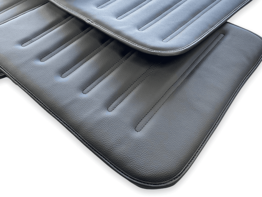 Leather Floor Mats for Rolls Royce Black Badge Phantom VIII (2017-2024) Black - AutoWin