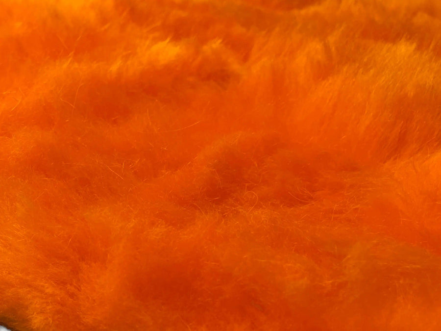 Orange Sheepskin Floor Mats For Bentley Mulsanne (2010-2020) Er56 Design Brand - AutoWin