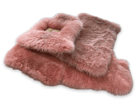 Pink Sheepskin Floor Mats For Rolls Royce Ghost Series II (2021-2024) Er56 Design Brand - AutoWin