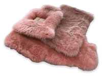 Pink Sheepskin Floor Mats For Rolls Royce Ghost Series II (2021-2024) Er56 Design Brand - AutoWin